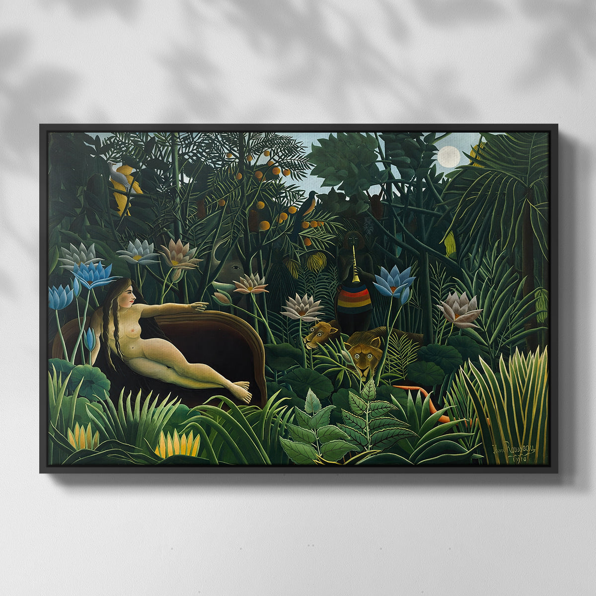 The Dream (Le Rêve), 1910 - Floater Framed Canvas Print