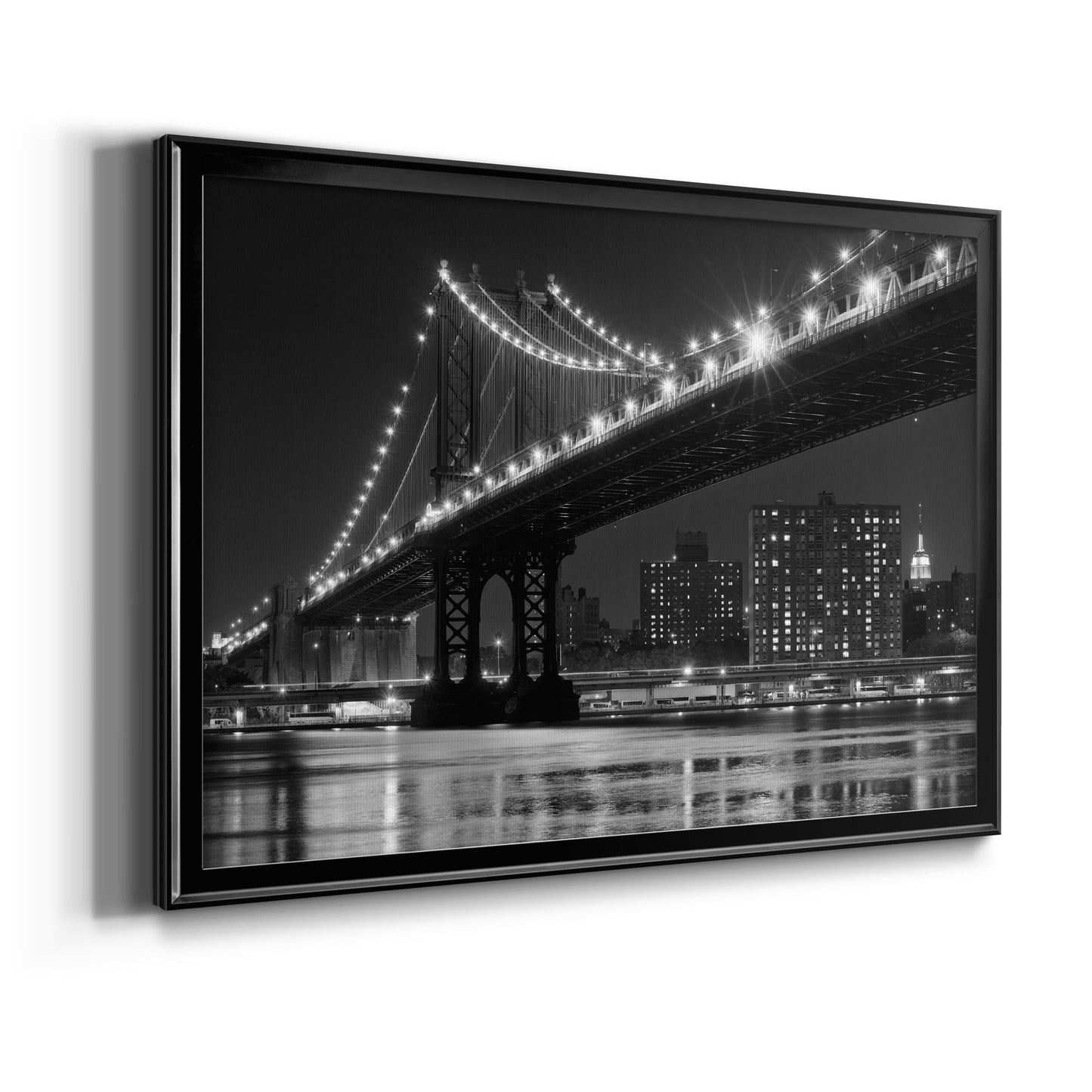 East River Lights Premium Classic Framed Canvas - Ready to Hang