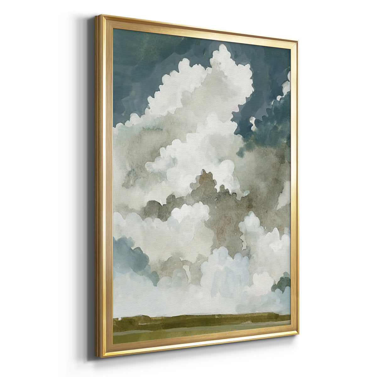 Vast Neutral Sky I - Modern Framed Canvas Print