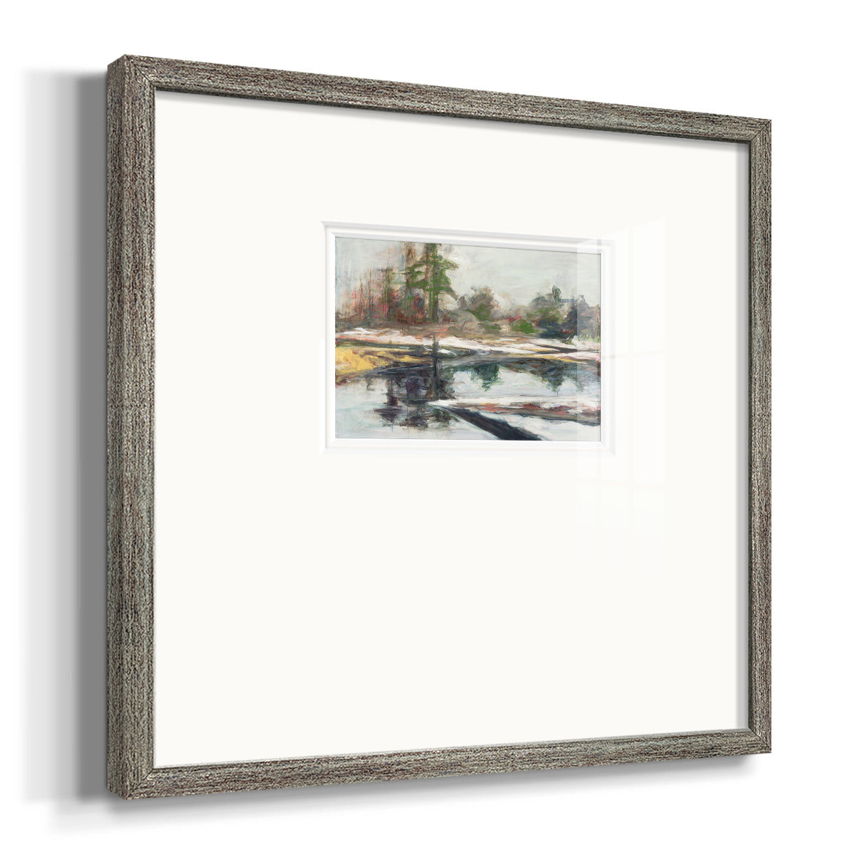 Quiet Reflection Premium Framed Print Double Matboard