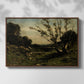 Morning in the Nievre, 1877 - Floater Framed Canvas Print