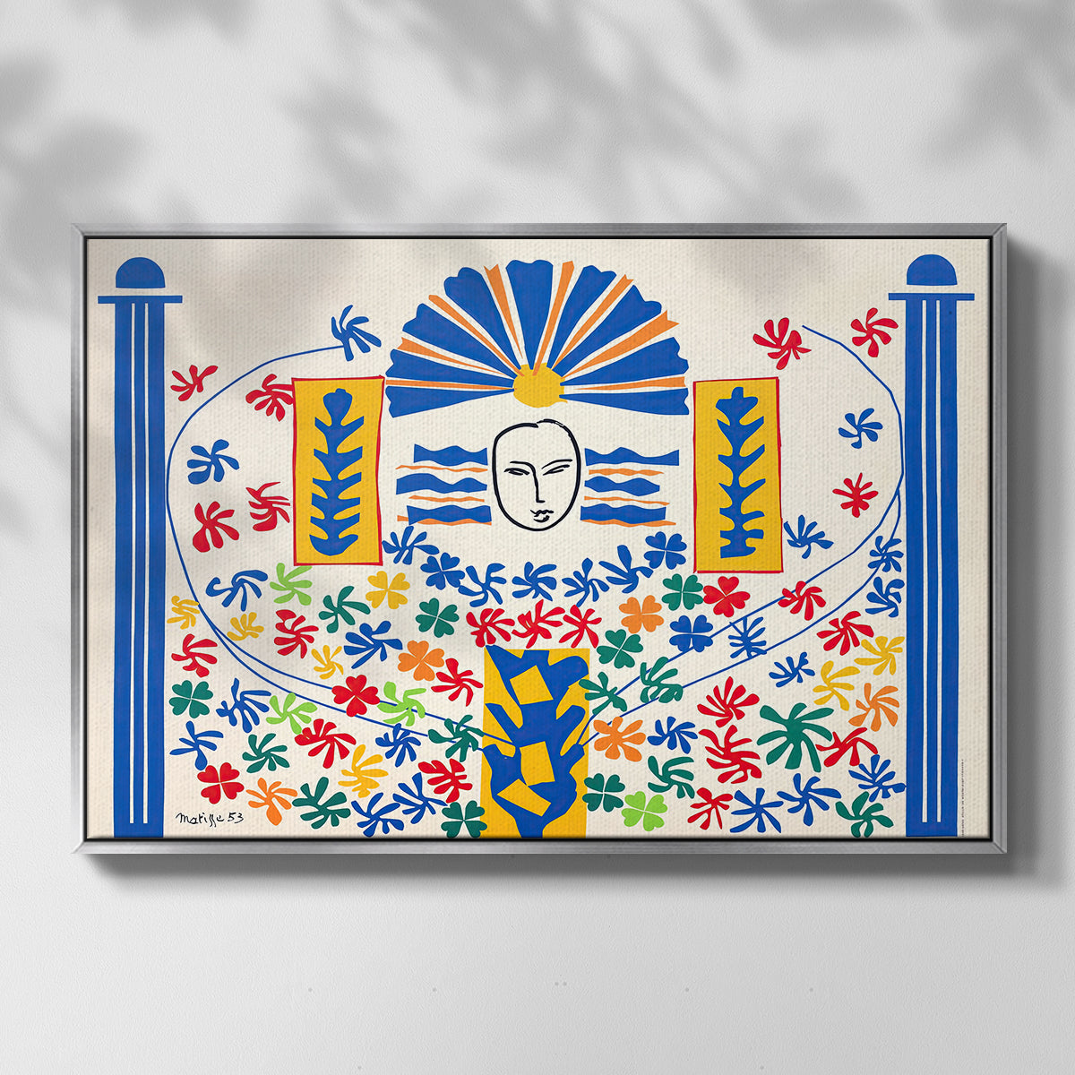 Apollo (Apollon), 1953 - Floater Framed Canvas Print