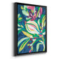 Blue Tropics II - Modern Framed Canvas Print