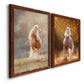 Horse Motion VII - Premium Framed Canvas 2 Piece Set - Ready to Hang