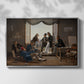 A Group of Danish Artists in Rome, 1837 - Floater Framed Canvas Print