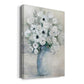 White Anemone Bouquet Premium Gallery Wrapped Canvas - Ready to Hang