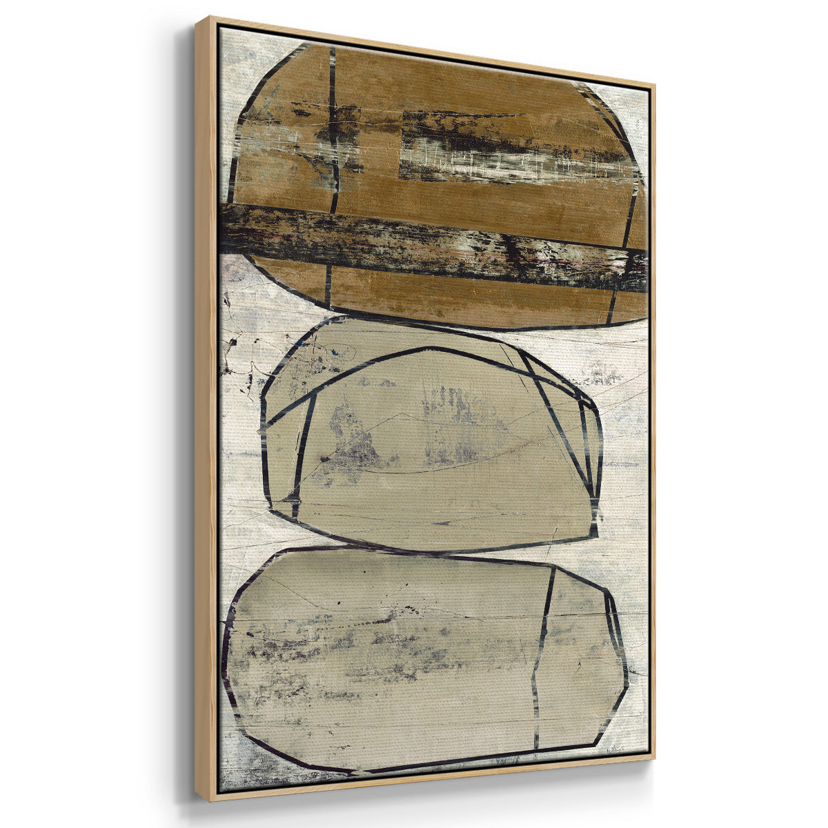 Dim Sum I - Floater Framed Canvas Print