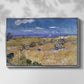 Wheat Field with Reaper, Auvers, 1888 - Floater Framed Canvas Print