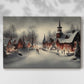 Candlelit Manger Serenade - Canvas Art Print