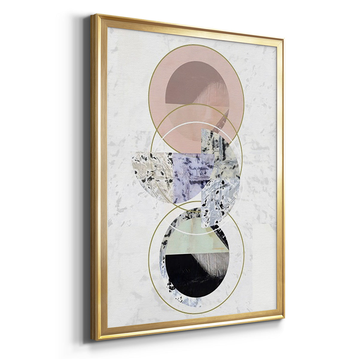 Inner Circles I - Modern Framed Canvas Print