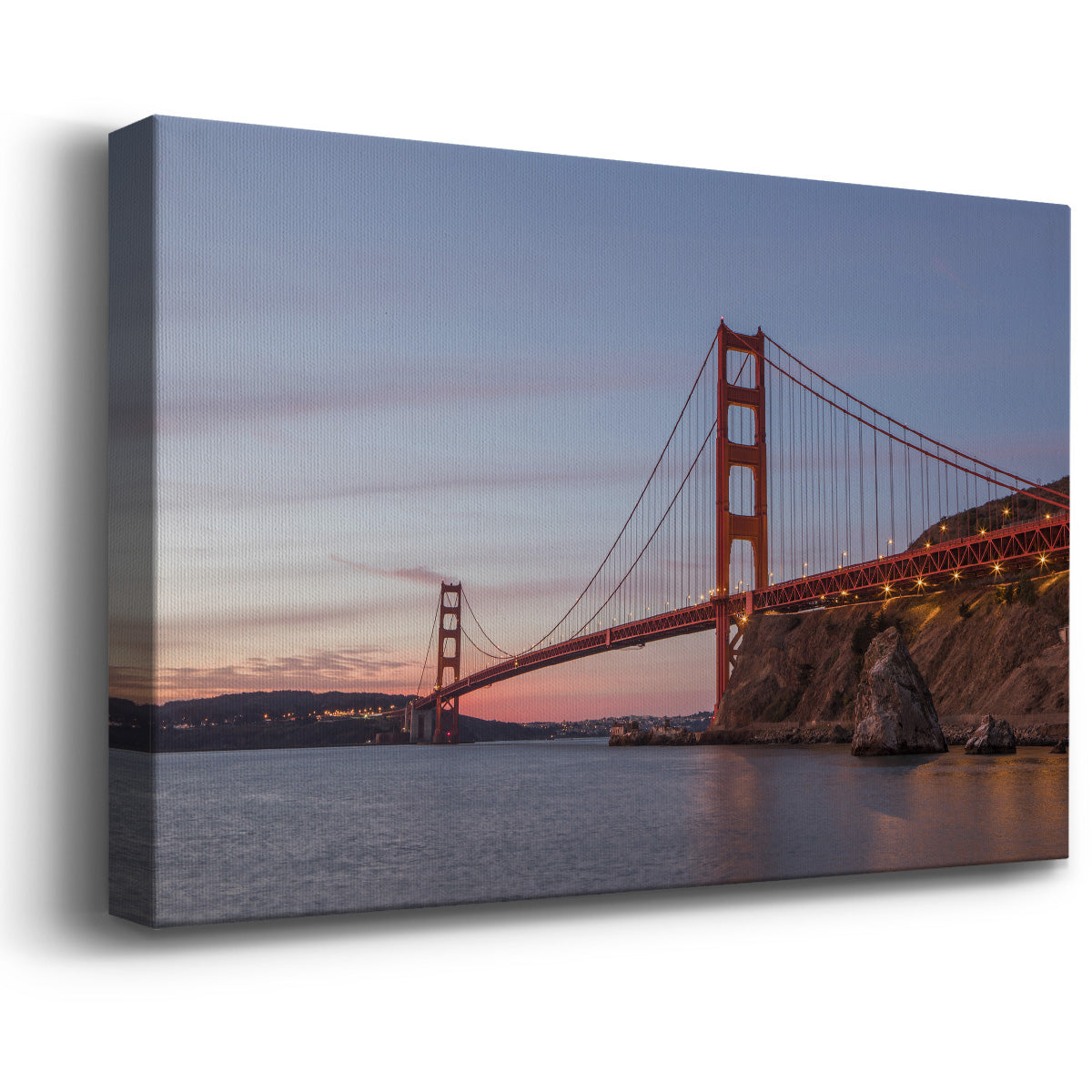 Golden Gate Span Premium Gallery Wrapped Canvas - Ready to Hang