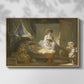 The Visit to the Nursery, c. 1775 - Floater Framed Canvas Print