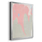 Blushing Abstract IV - Modern Framed Canvas Print