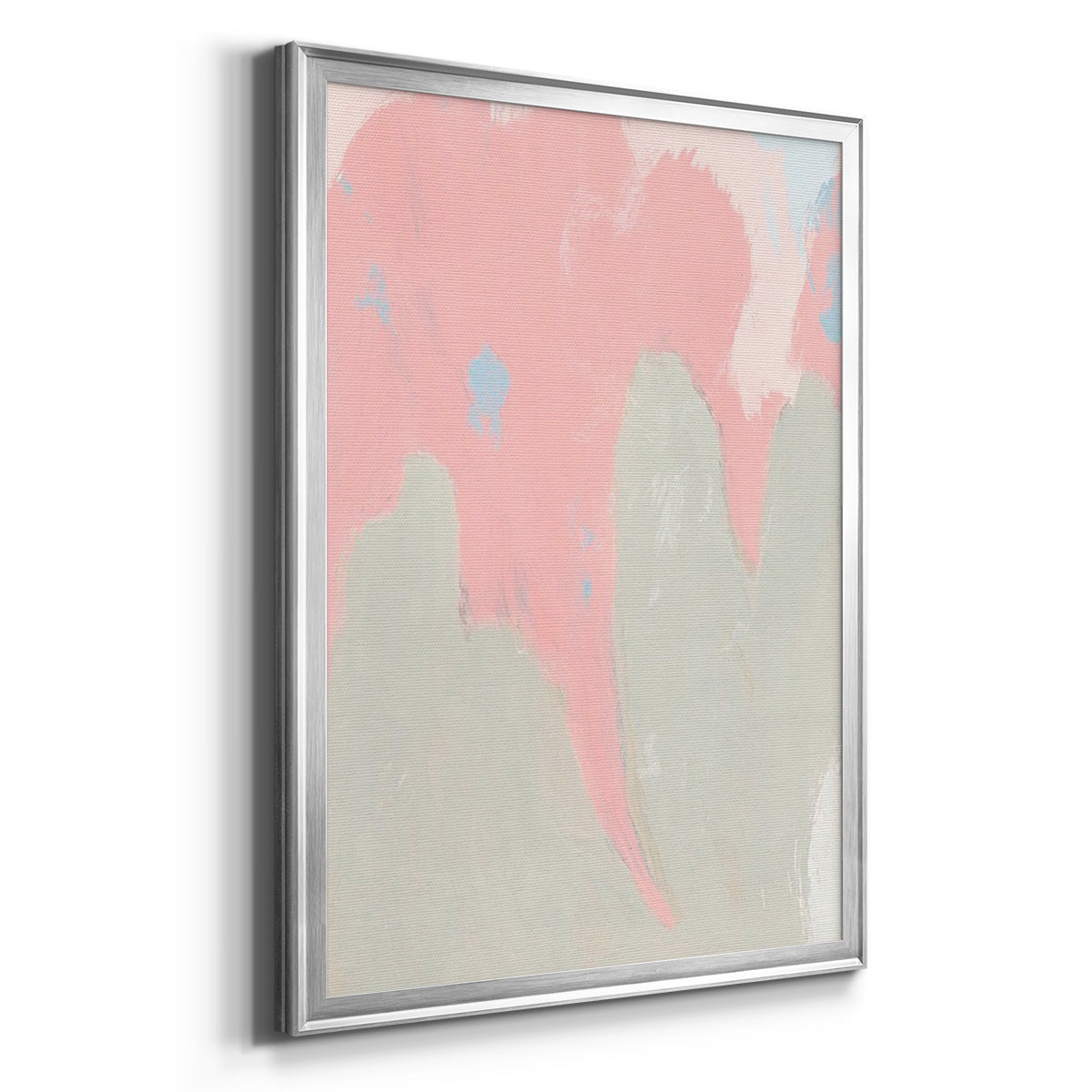 Blushing Abstract IV - Modern Framed Canvas Print