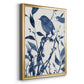 Bluebird Silhouette II - Modern Framed Canvas Print