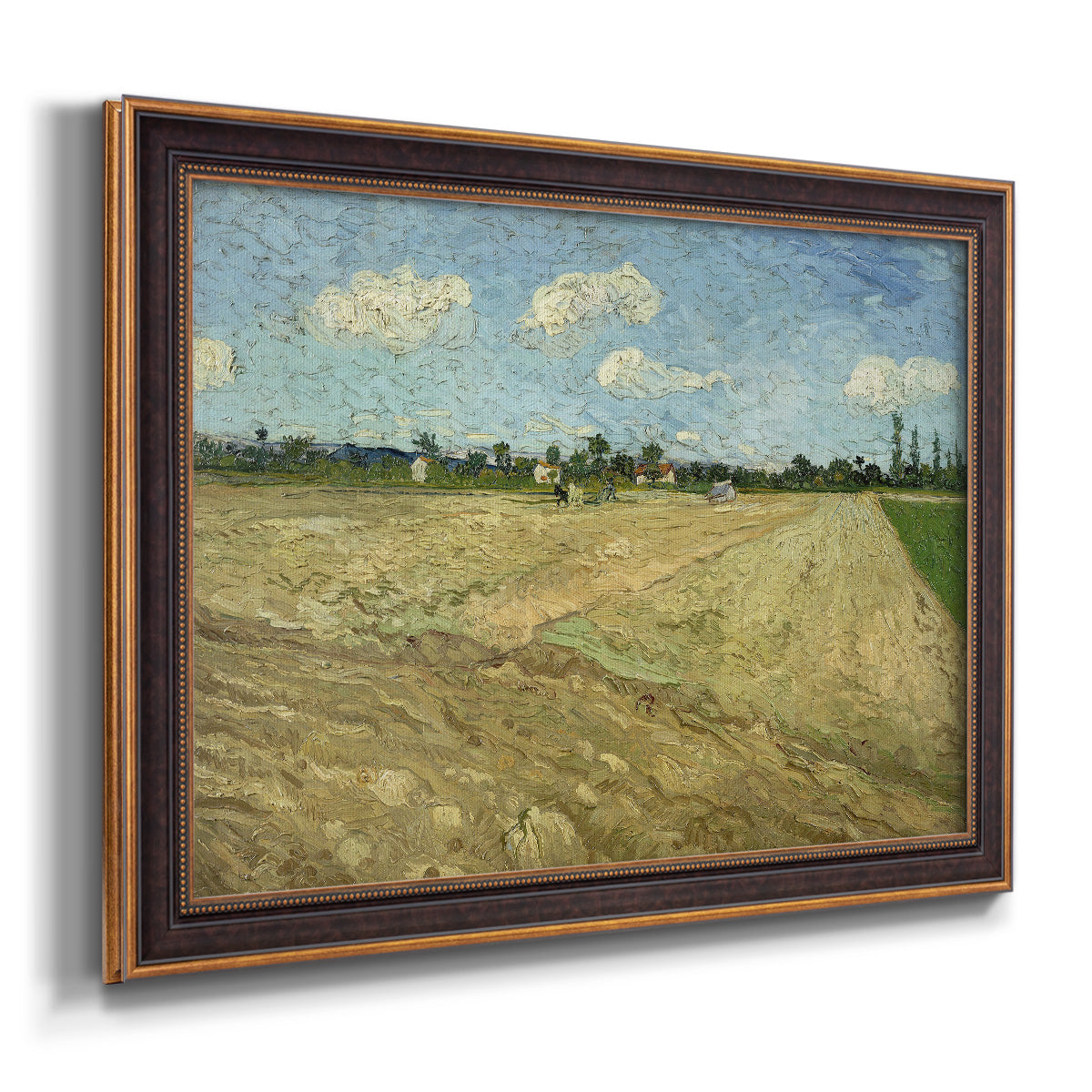Ploughed Fields - Ornate Framed Canvas Print