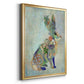 Fantastic Florals Hare, Sitting - Modern Framed Canvas Print