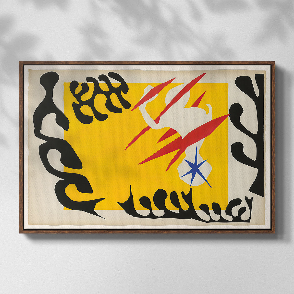 The Nightmare of the White Elephant, from Jazz, 1947 - Floater Framed Canvas Print