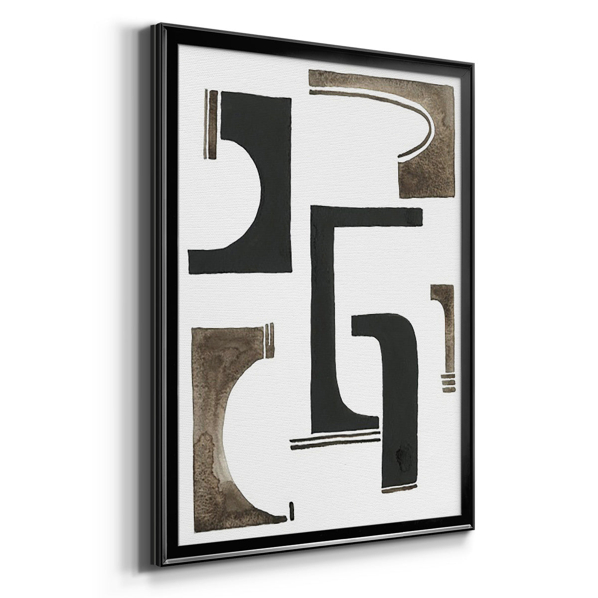 Midway I - Modern Framed Canvas Print