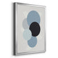 Shapely Blues II - Modern Framed Canvas Print
