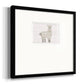 Floral Llama Premium Framed Print Double Matboard