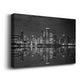 Chicago Panorama Black & White - Canvas Art Print