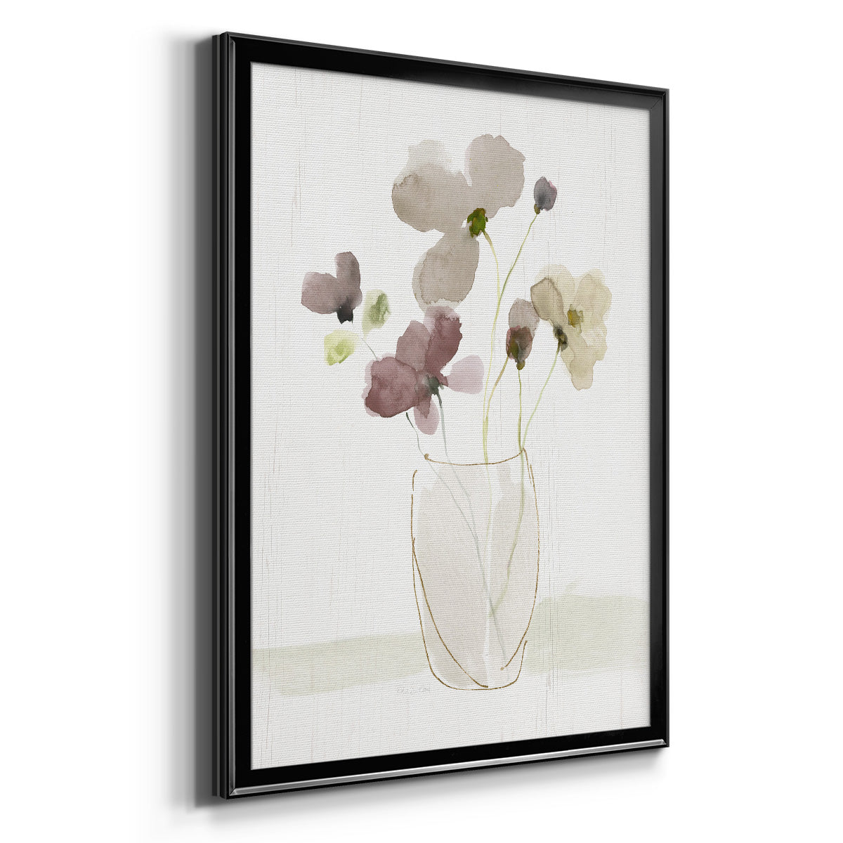 Choose Happy Bouquet II - Modern Framed Canvas Print