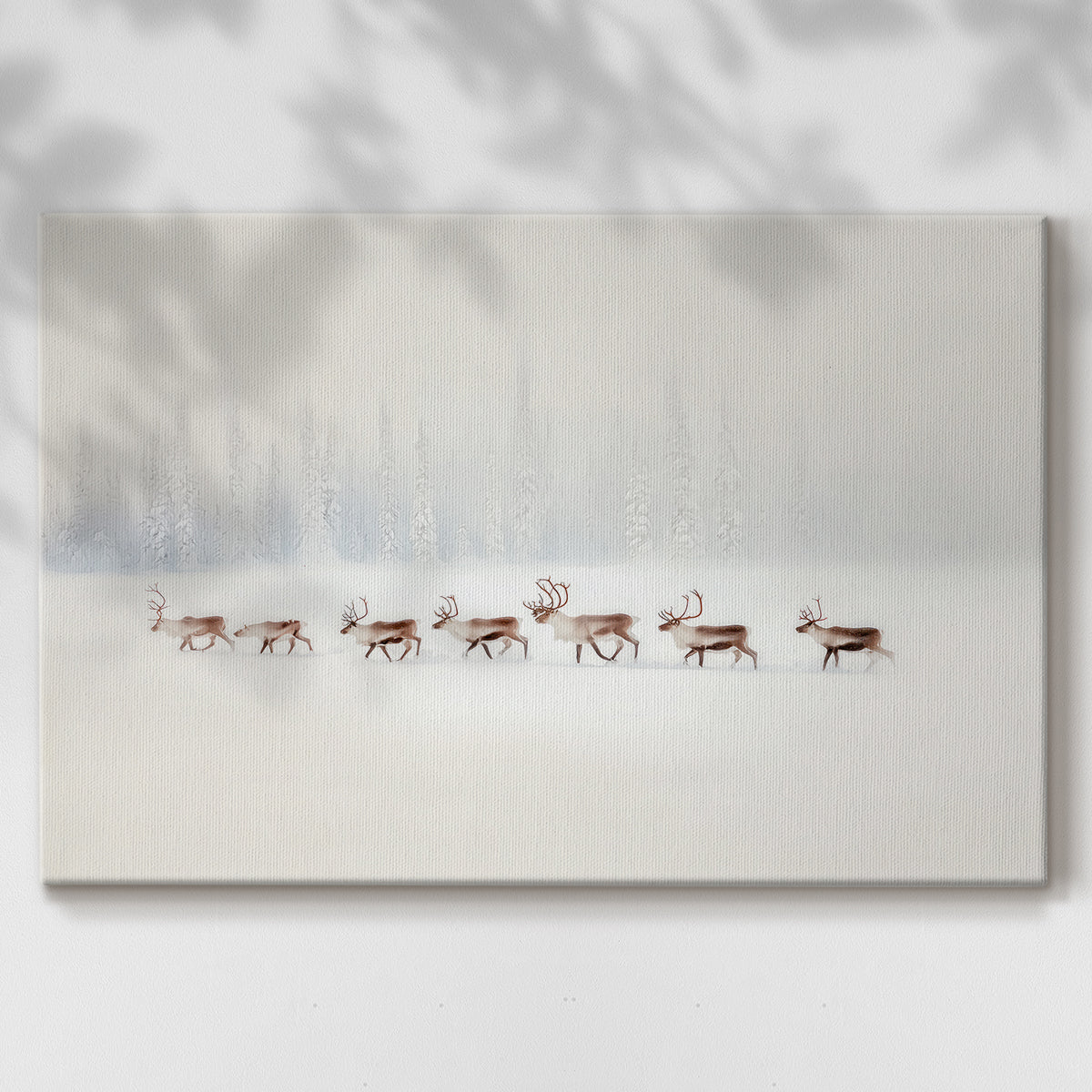 Silver Yule Lullaby - Canvas Art Print