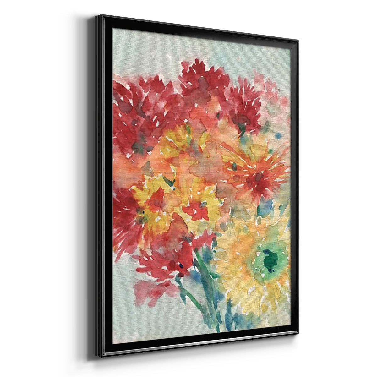 Floral Treats II - Modern Framed Canvas Print