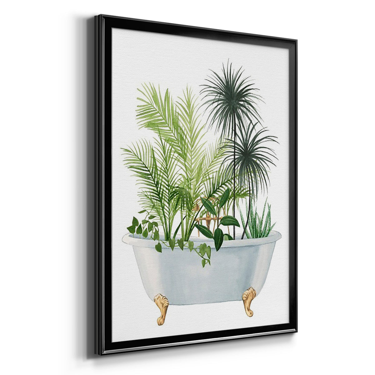 Plant Bath II - Modern Framed Canvas Print