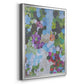 Iris Garden - Modern Framed Canvas Print