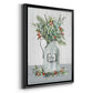 Farmhouse Christmas Noel - Modern Framed Canvas Print