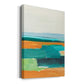 Aqua and Orange I Premium Gallery Wrapped Canvas - Ready to Hang