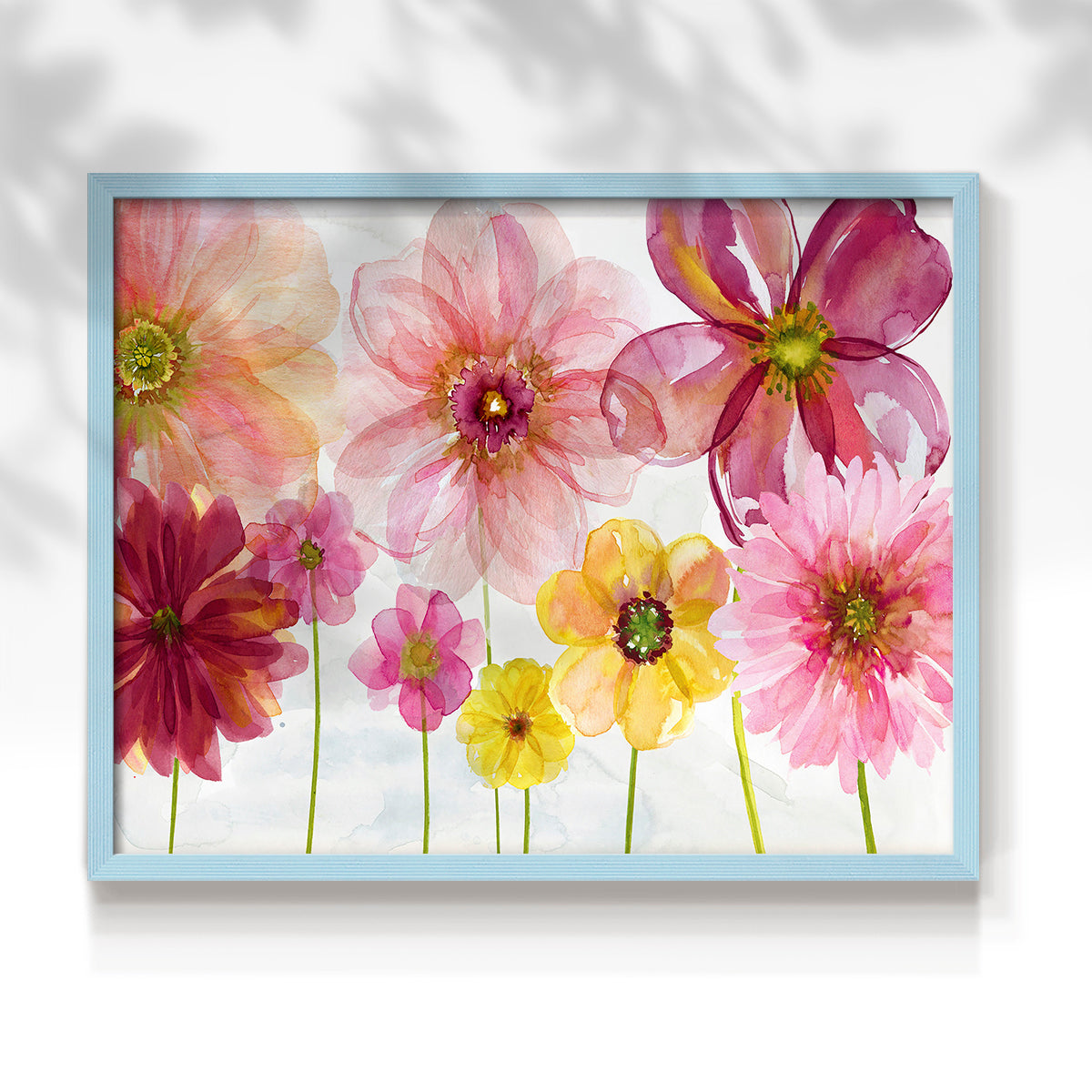 44001,watercolor,flowers,artwork,painting,floral,blossoms,pink,yellow,red,framed,colorful,decorative,nature,home decor,art,petals,garden,creative,mixed media,botanical,aesthetic,bright,beauty,hand-painted,wall art,interior design,cheerful,delicate,modern,flower arrangement,spring,seasonal,floral arrangement,visual art,design,Re-stickable,Text & Numbers