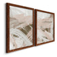 Earthtone Swipe I - Premium Framed Canvas 2 Piece Set - Ready to Hang