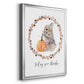 Harvest Home Bunny - Modern Framed Canvas Print