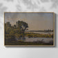 Landscape with a River, 1892 - Floater Framed Canvas Print