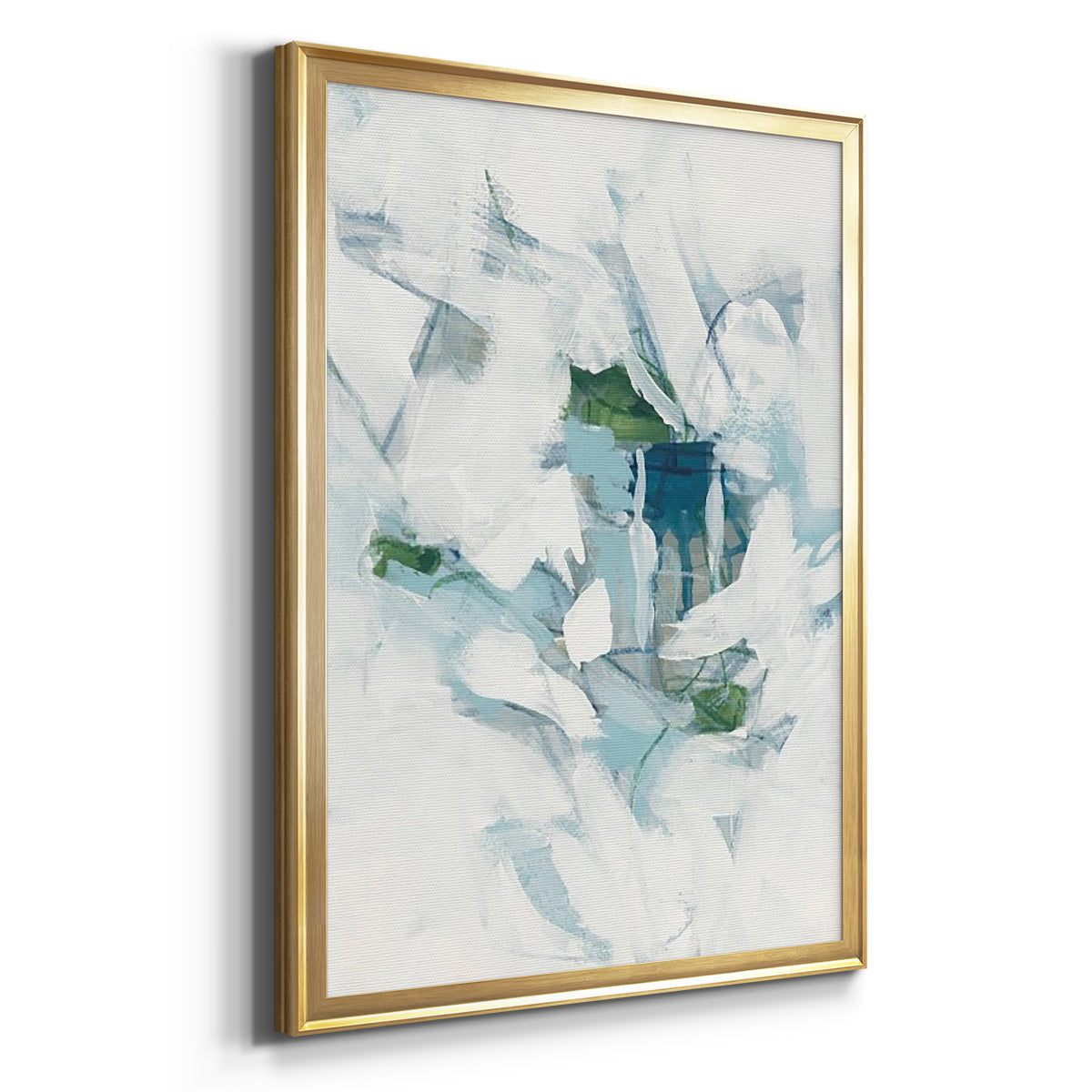 Ice Cavern III - Modern Framed Canvas Print