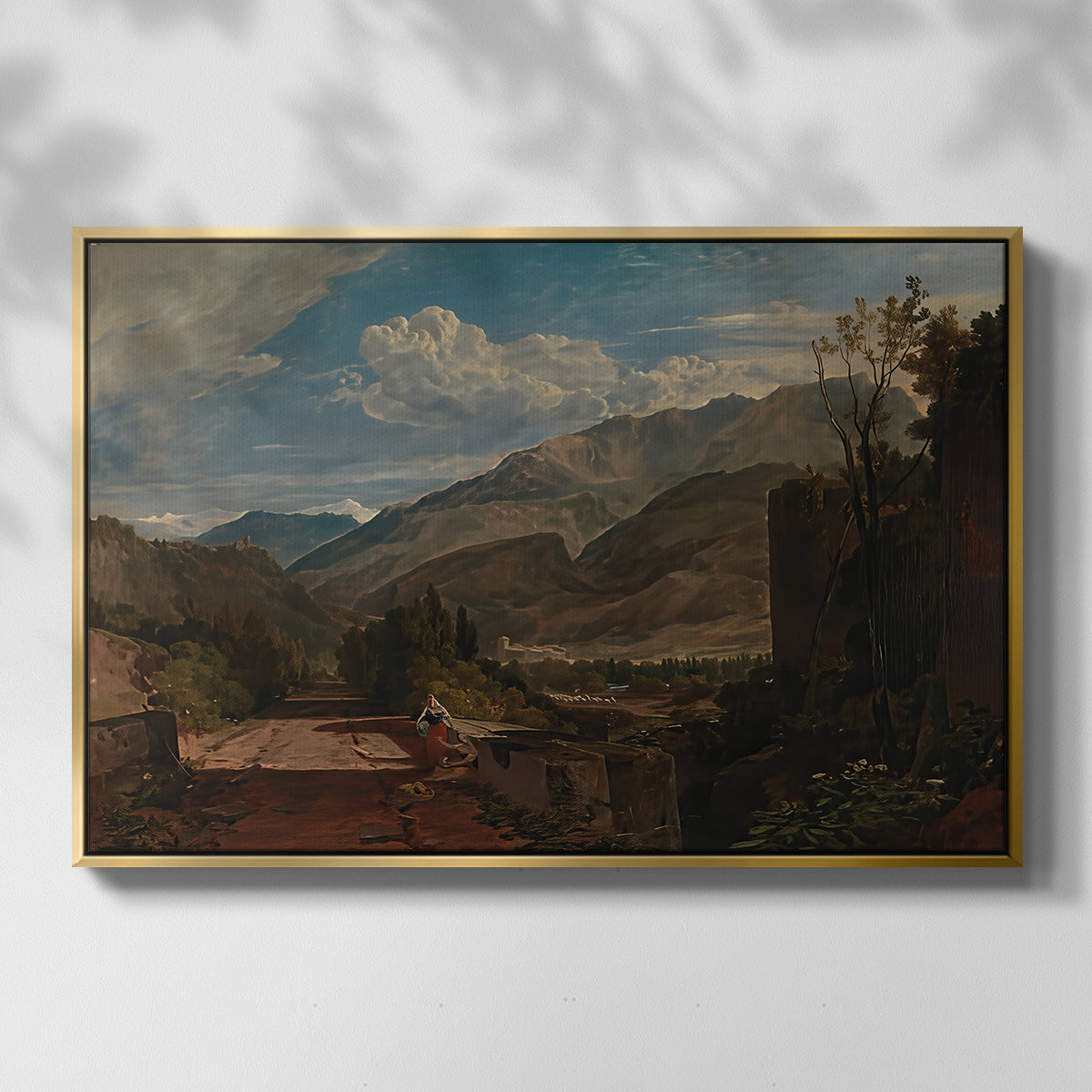 Bonneville, Savoy, 1803 - Floater Framed Canvas Print