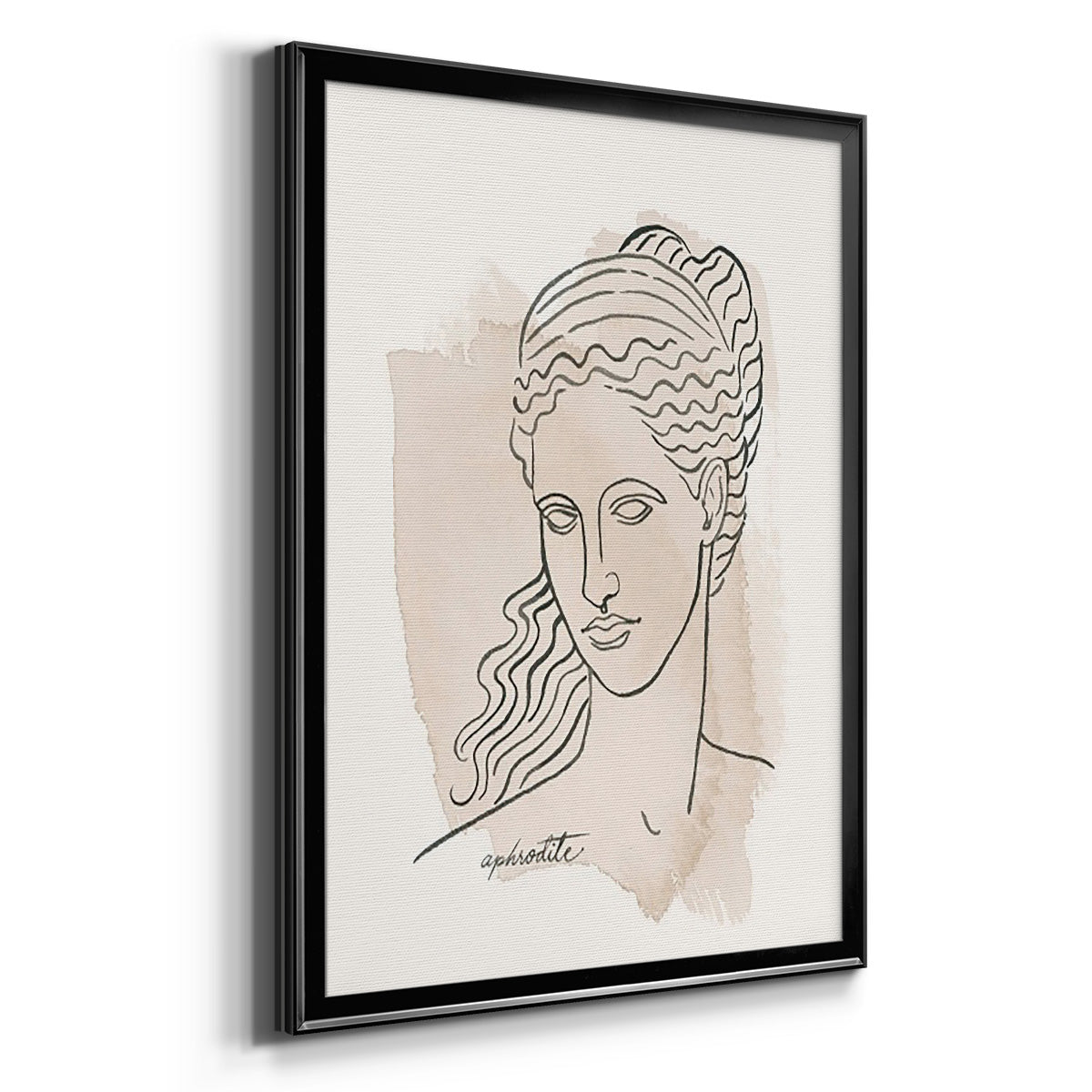 Greek Busts V - Modern Framed Canvas Print