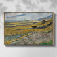 Enclosed Field with Ploughman, 1889 - Floater Framed Canvas Print