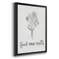 Find Your Roots Sketch - Modern Framed Canvas Print