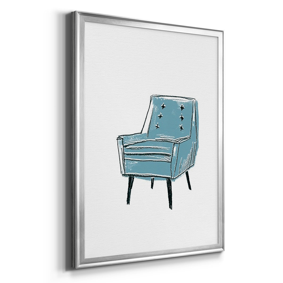 Take a Seat X - Modern Framed Canvas Print