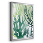 Textured Coral I - Modern Framed Canvas Print