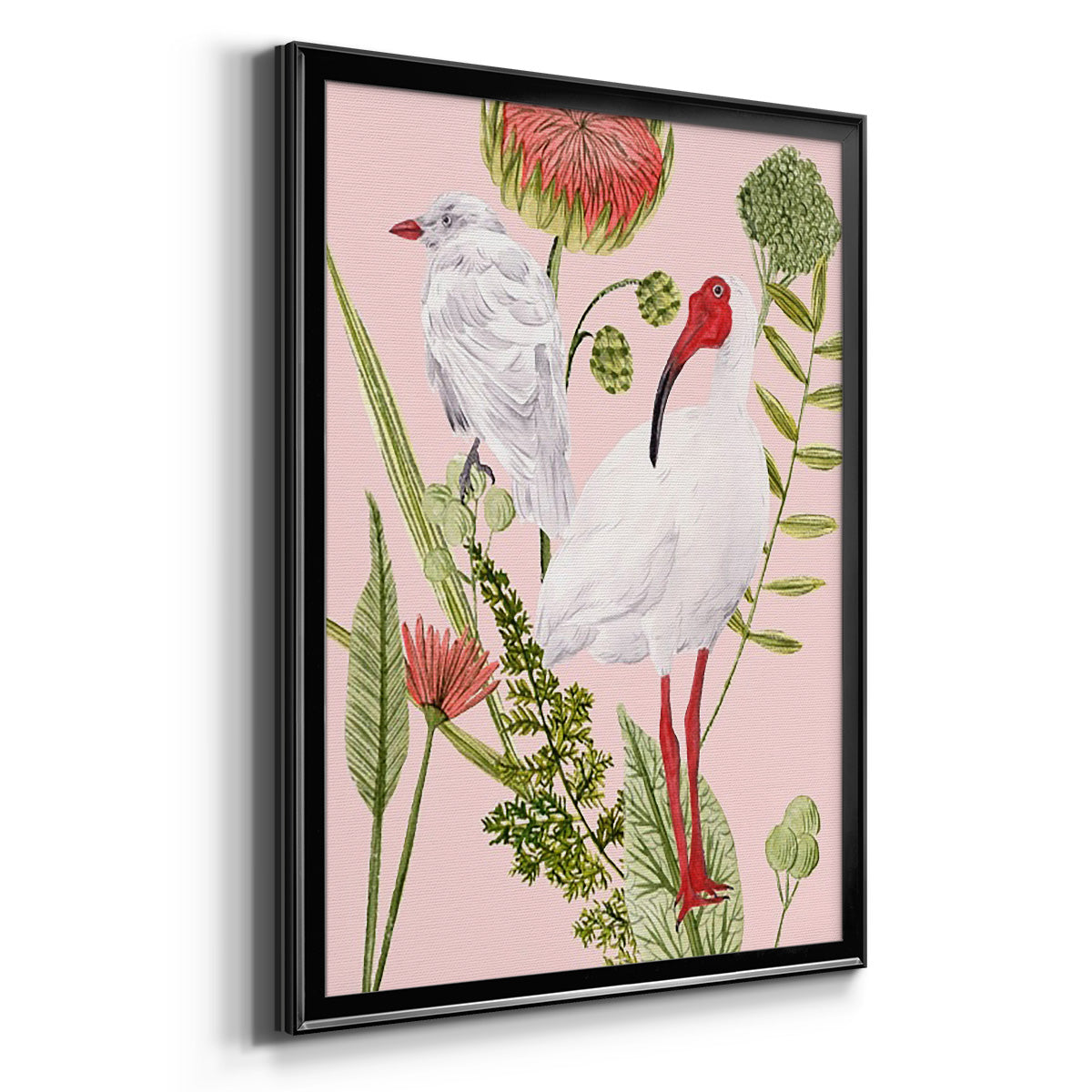 Birds in Motion II - Modern Framed Canvas Print