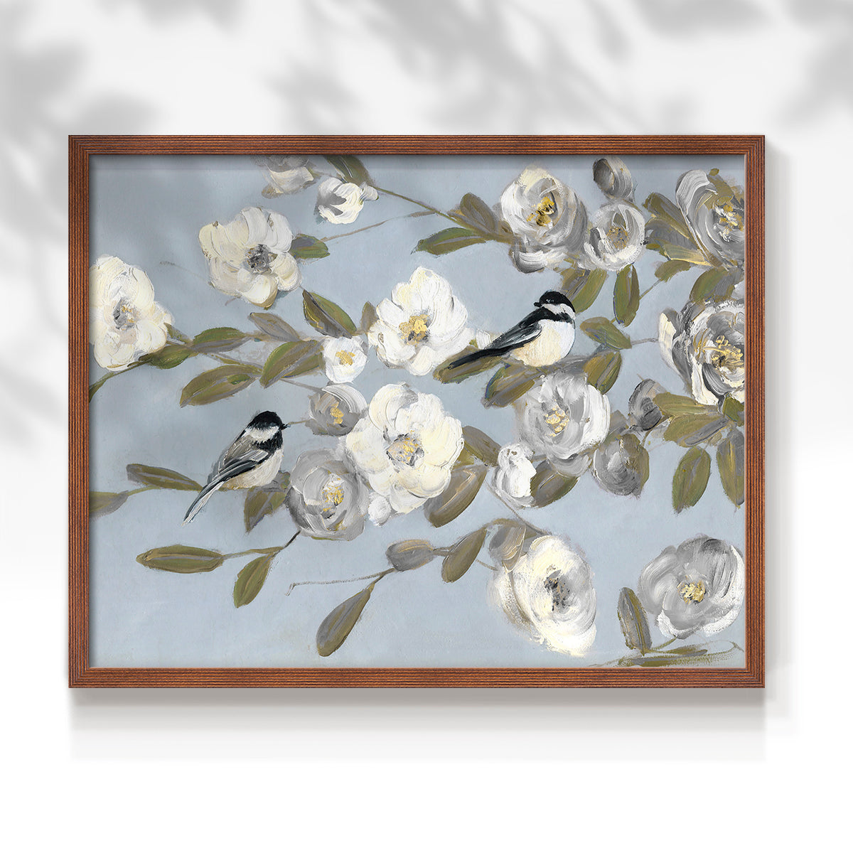 44431,birds,flowers,artwork,home decor,blue background,frame,painting,nature,modern design,interior decoration,blooming,soft hues,decorative piece,wall art,tranquility,flora,fauna,spring theme,artist,creative expression,composition,lifestyle,gift idea,elegance,aesthetics,colorful,garden,charm,relaxation,beauty,light,pastel,harmony,visual art,nature-inspired,chic,floral design,birds perched,serenity,Re-stickable,Plants & Flowers