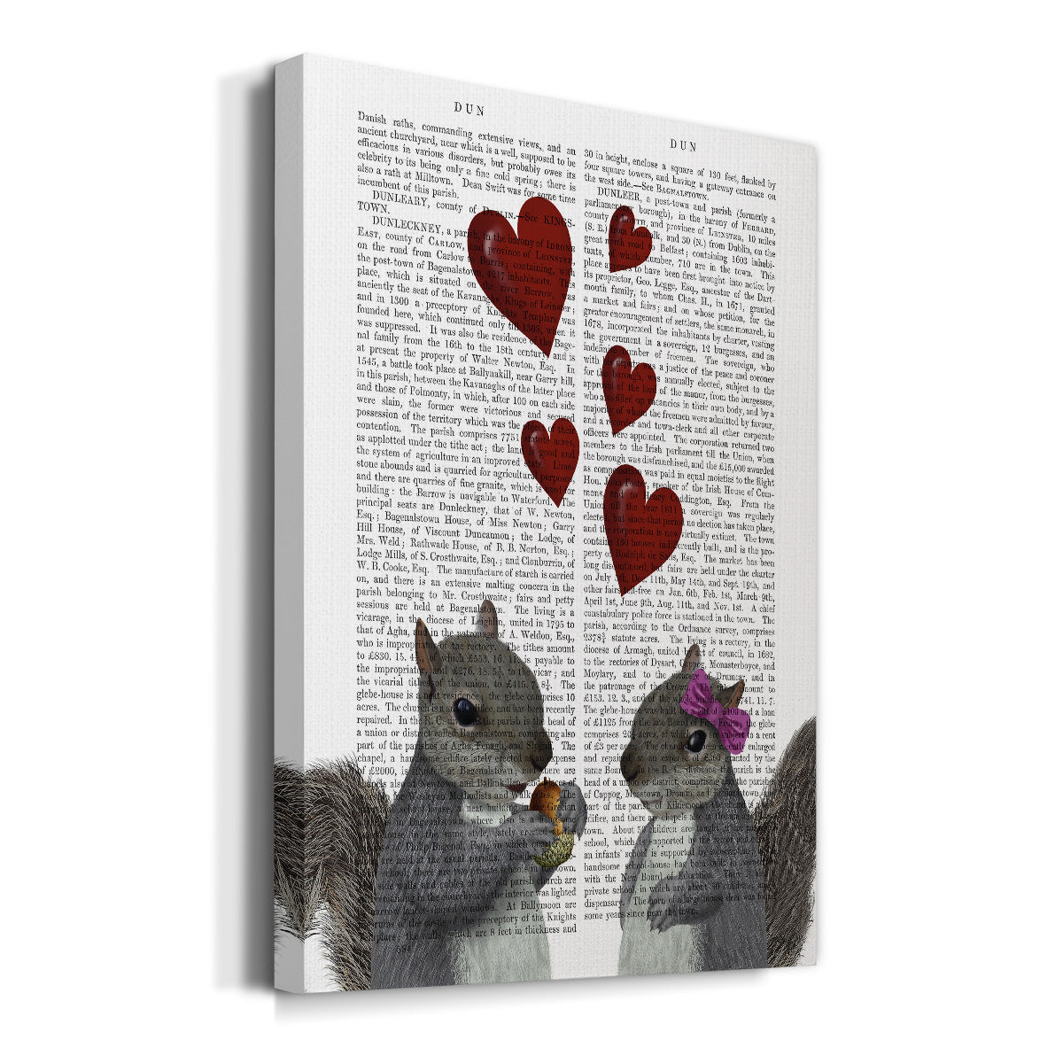 Squirrel Love Premium Gallery Wrapped Canvas - Ready to Hang