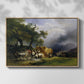 The Harvest Wagon (Der Heuwagen), c. 1850 - Floater Framed Canvas Print