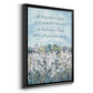 Be Strong Flower Field - Modern Framed Canvas Print