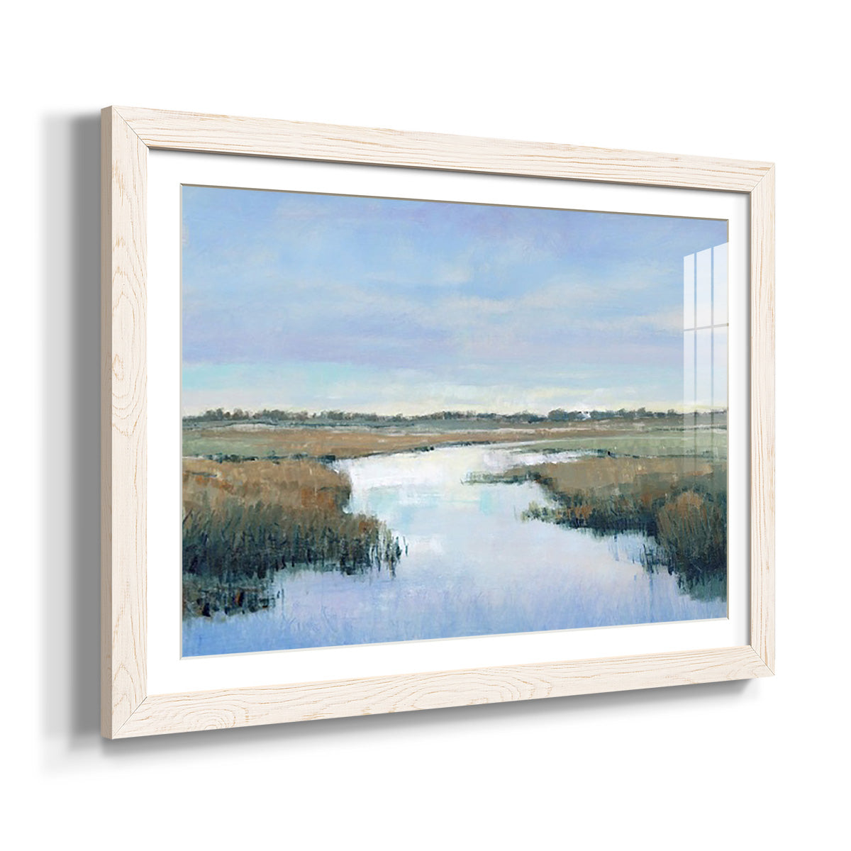 Coastal Plains II - Barnwood Framed Art Print